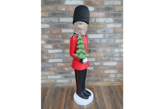 Large Royal Guard Bear, Christmas Statue, Festive Decor image 3
