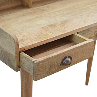 Gallery Back Shell Writing Desk, Solid Wood Furniture image 4