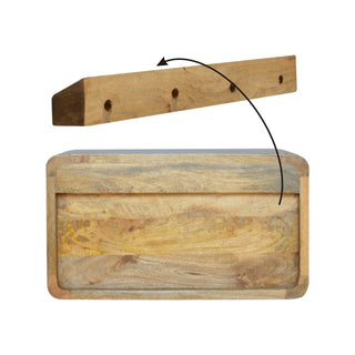 Floating Curve Open Slot Bedside Cabinet, Bedroom Furniture image 6