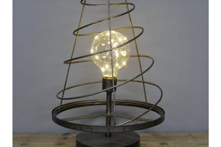 Light Up Metal Christmas Tree Spiral, Festive Decor image 3