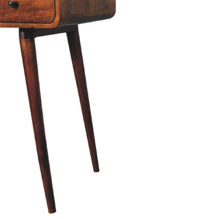 Curved Chestnut Writing Desk, Home Office Furniture image 6