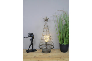 Light Up Metal Christmas Tree Spiral, Festive Decor image 4