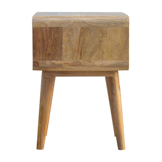 Curved Open Bedside Cabinet, Bedroom Furniture image 6