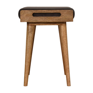 Grey Velvet Tray Style Footstool, Hallway, Living Room Furniture image 5
