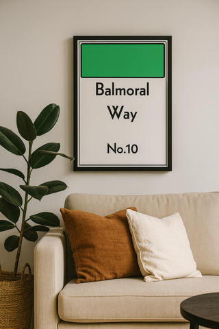 Personalised Monopoly Board Prints - Custom Home Decor & Gift