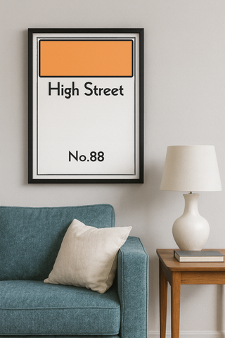 Personalised Monopoly Board Prints - Custom Home Decor & Gift