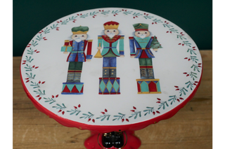 Nutcracker Cakestand - (Ceramic) Christmas Soldier Ornament image 1