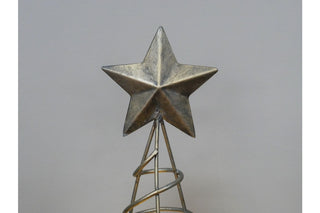 Light Up Metal Christmas Tree Spiral, Festive Decor image 1