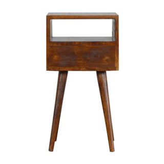 Mini Chestnut Bedside Cabinet, Bedroom Furniture image 8