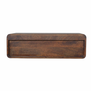 Floating Chestnut Open Console, Media Unit, Living Room Furniture image 7