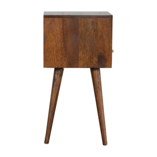 Mini Chestnut Bedside Cabinet, Bedroom Furniture image 7
