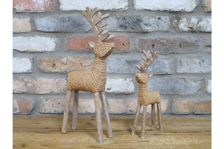 Set Of Two Stags, Christmas Ornaments, Home Decor image 3