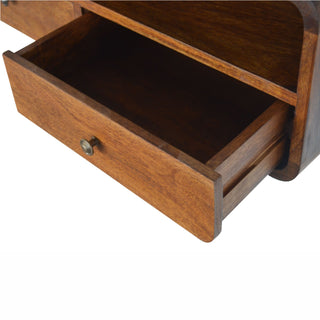 Floating Chestnut Open Console, Media Unit, Living Room Furniture image 5