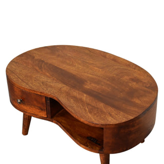 Mini Chestnut Wave Coffee Table, Living Room Furniture image 4