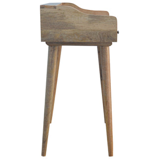 Gallery Back Shell Writing Desk, Solid Wood Furniture image 7